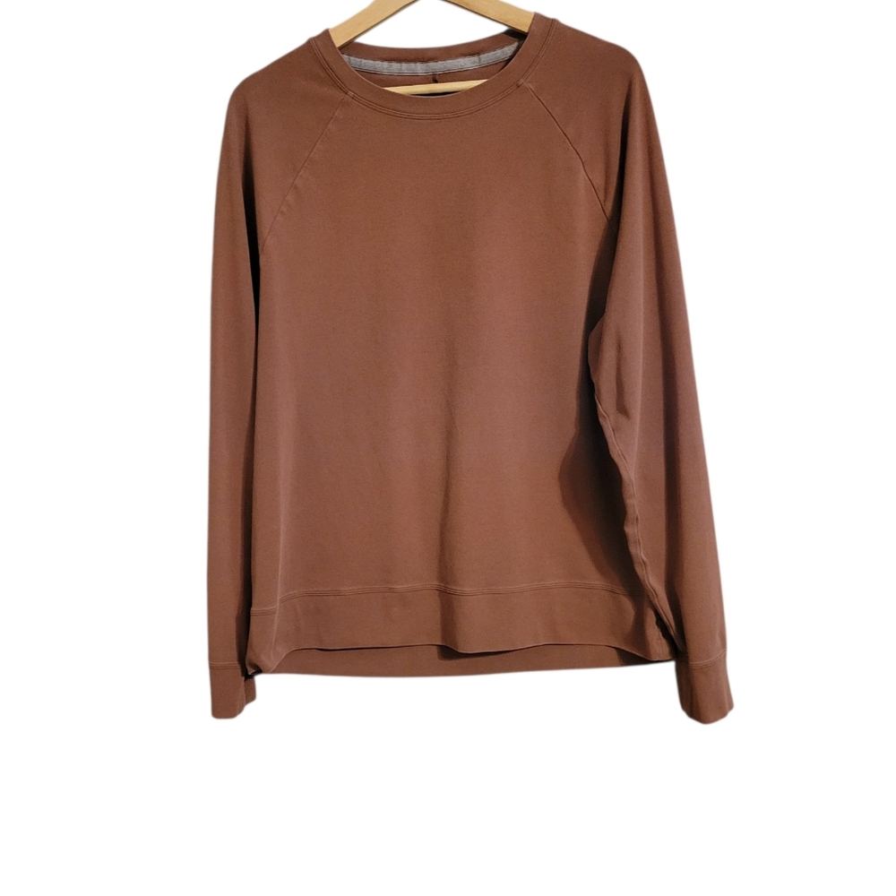 Lululemon Brown Pullover Long Sleeve Tee